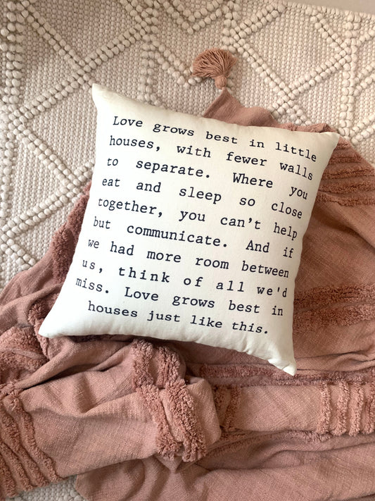Tiny Houses Pillow Cover
