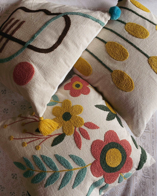 Punch Needle Pillow Set of 3 Covers