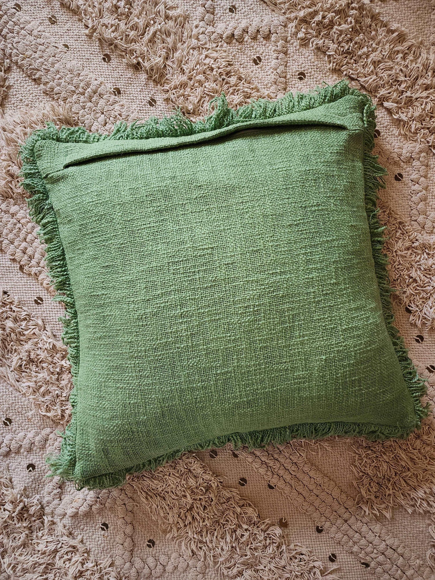 Chloe Fringe Pillow Cover-Pillows-Hyppy.in-18inch x 18inch-Without filler-Hyppy.in