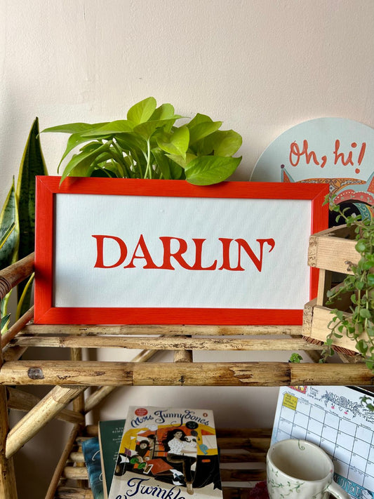 Dear Darlin’ Embossed Canvas Print