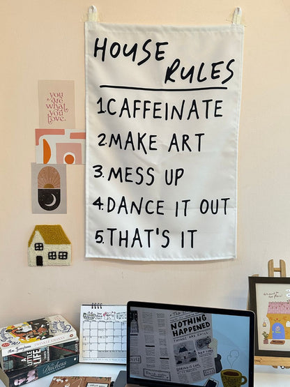 House Rules Tapestry