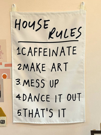 House Rules Tapestry