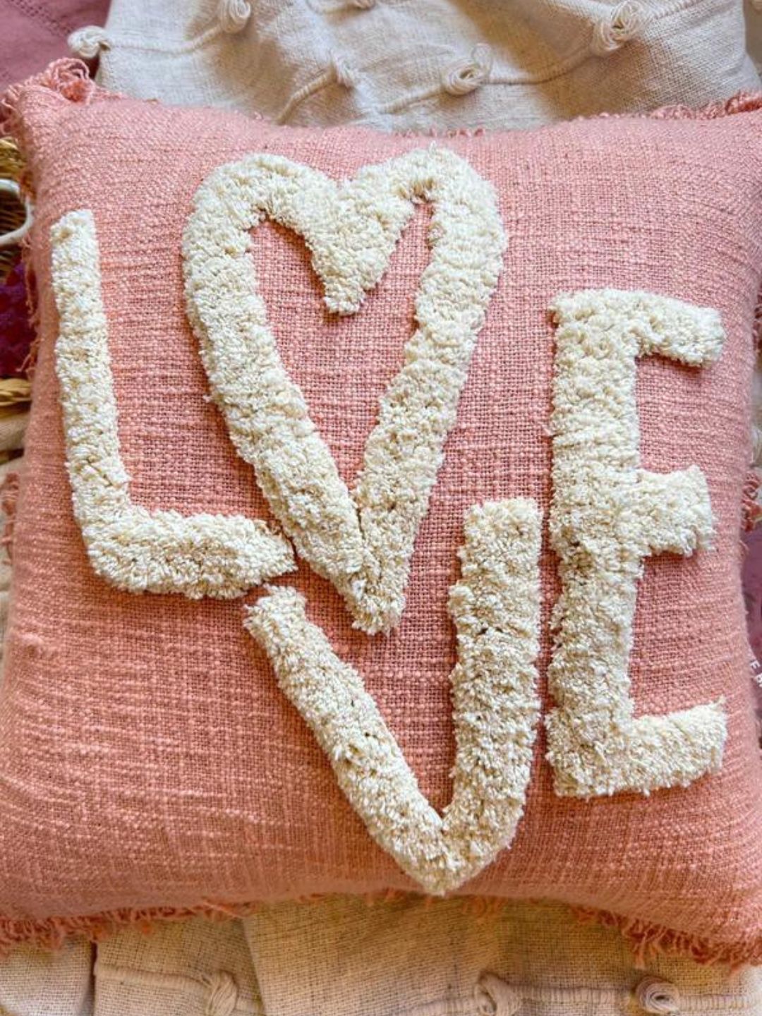 The Love Pillow Cover-Pillows-Hyppy.in-18" x 18"-Without filler-Hyppy.in