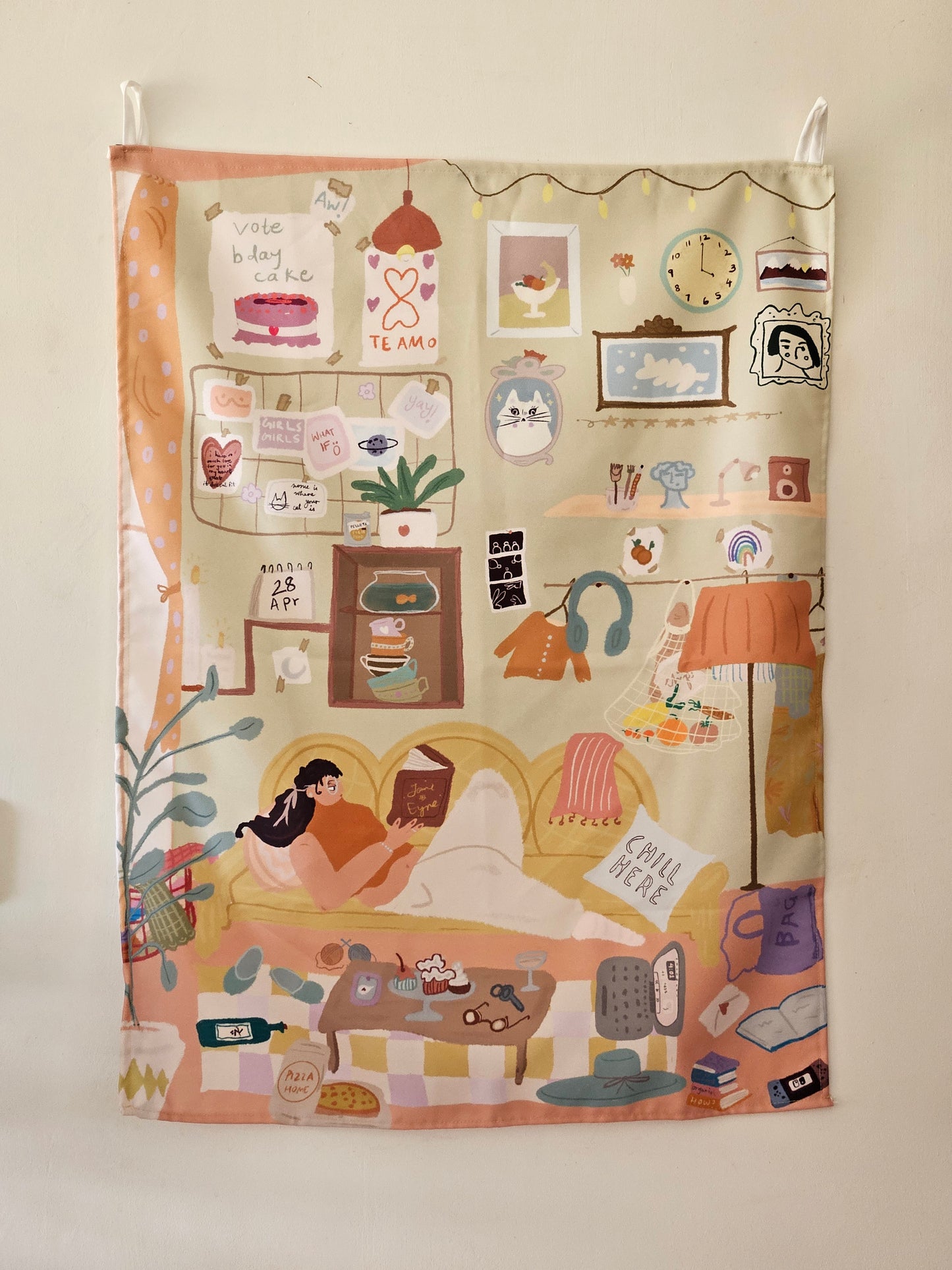 Lazy Girl Tapestry