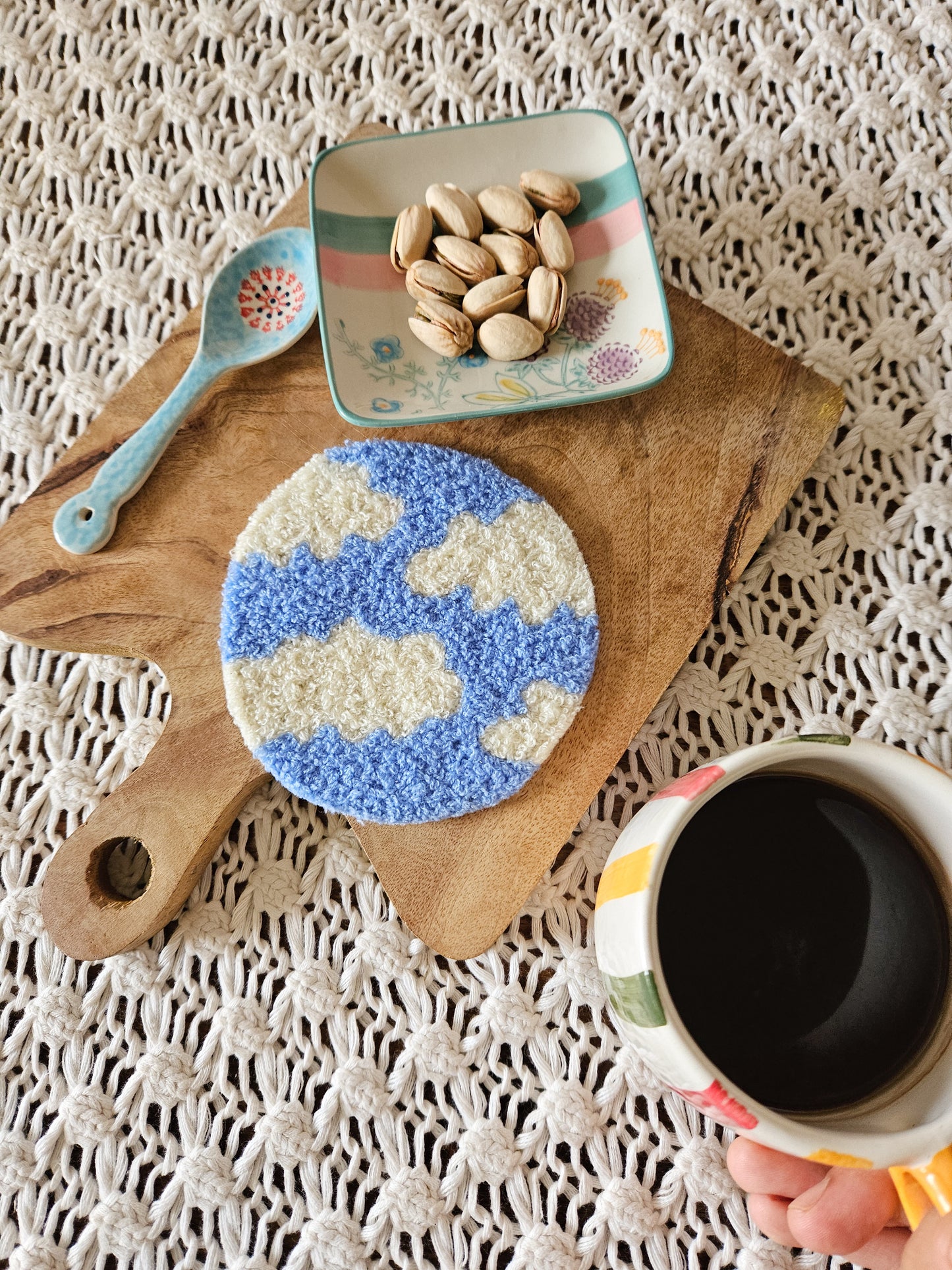 The Cloudy Mug Rug