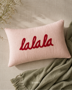 Lalala Embroidered Cushion Cover