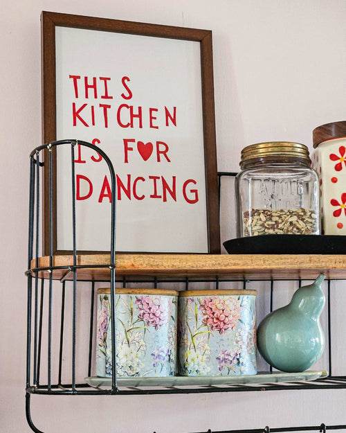 Groovy Kitchen Print-Posters, Prints & Visual Artwork-Hyppy.in-9" x 12"-Framed-Hyppy.in
