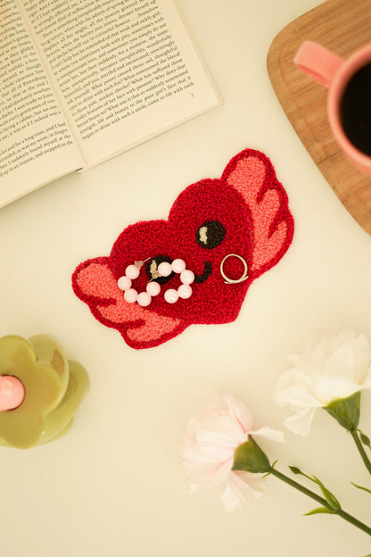 Flutter Heart Mug Rug