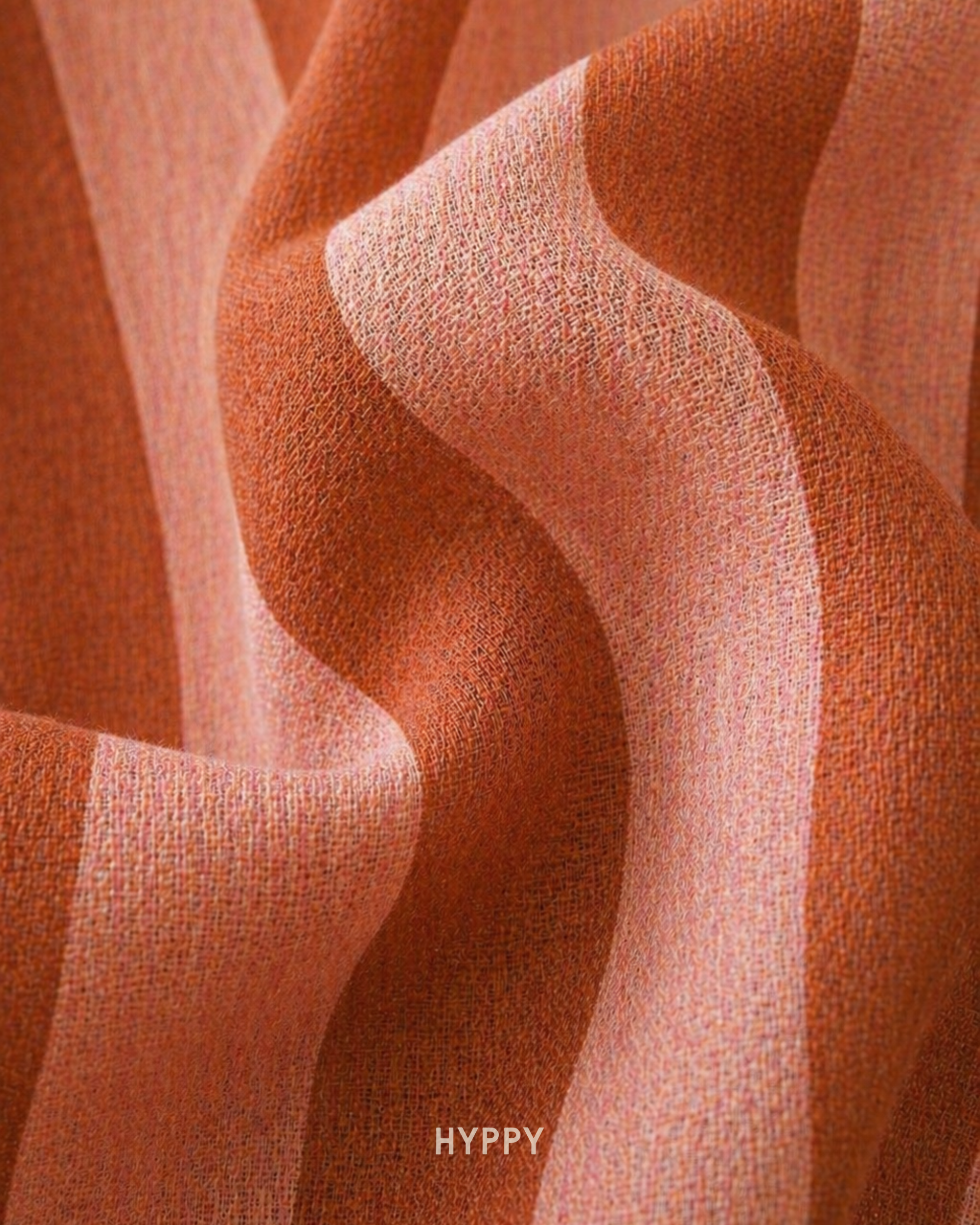 Blush & Rust Sheer Curtain
