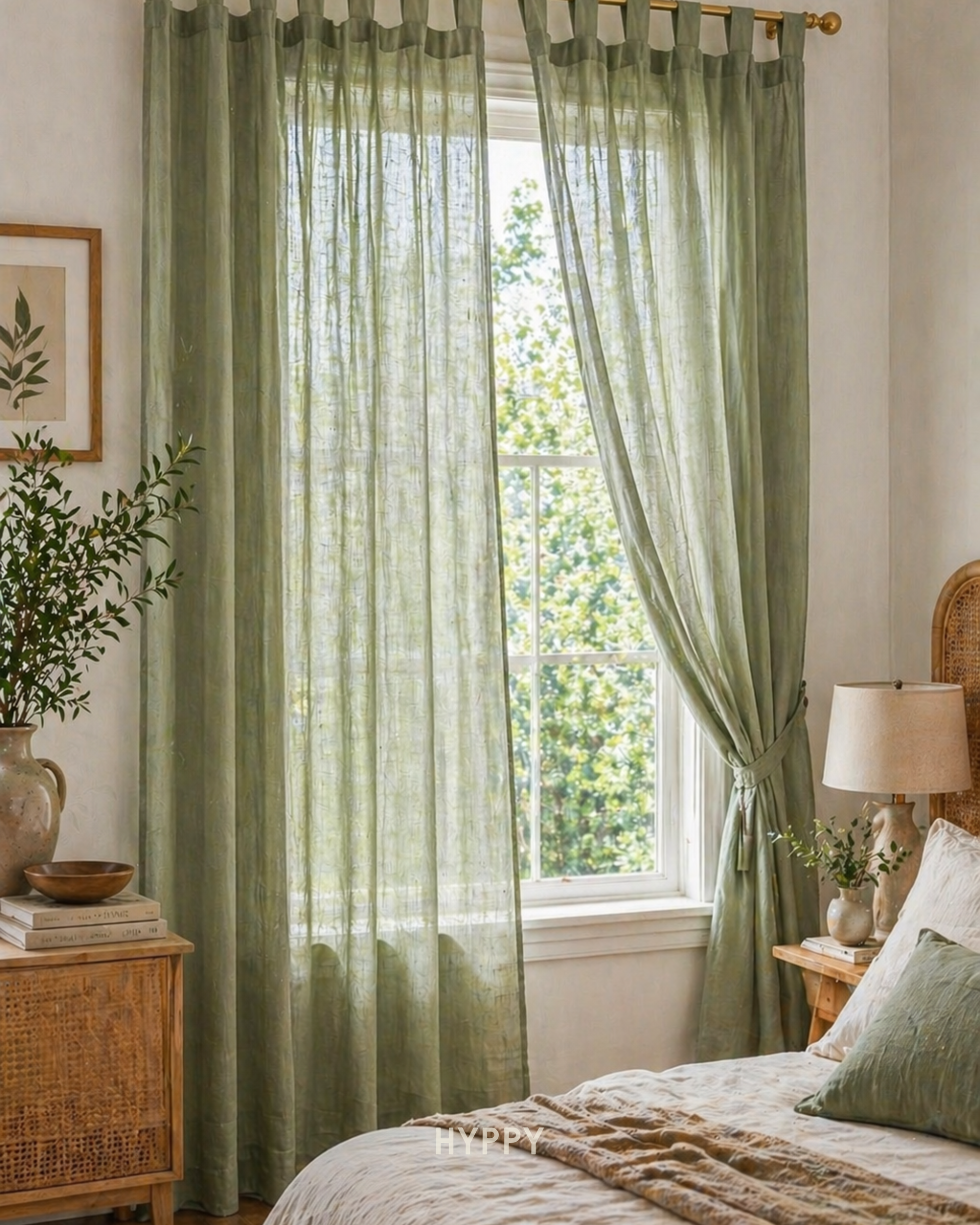 Sage Mist Sheer Curtain