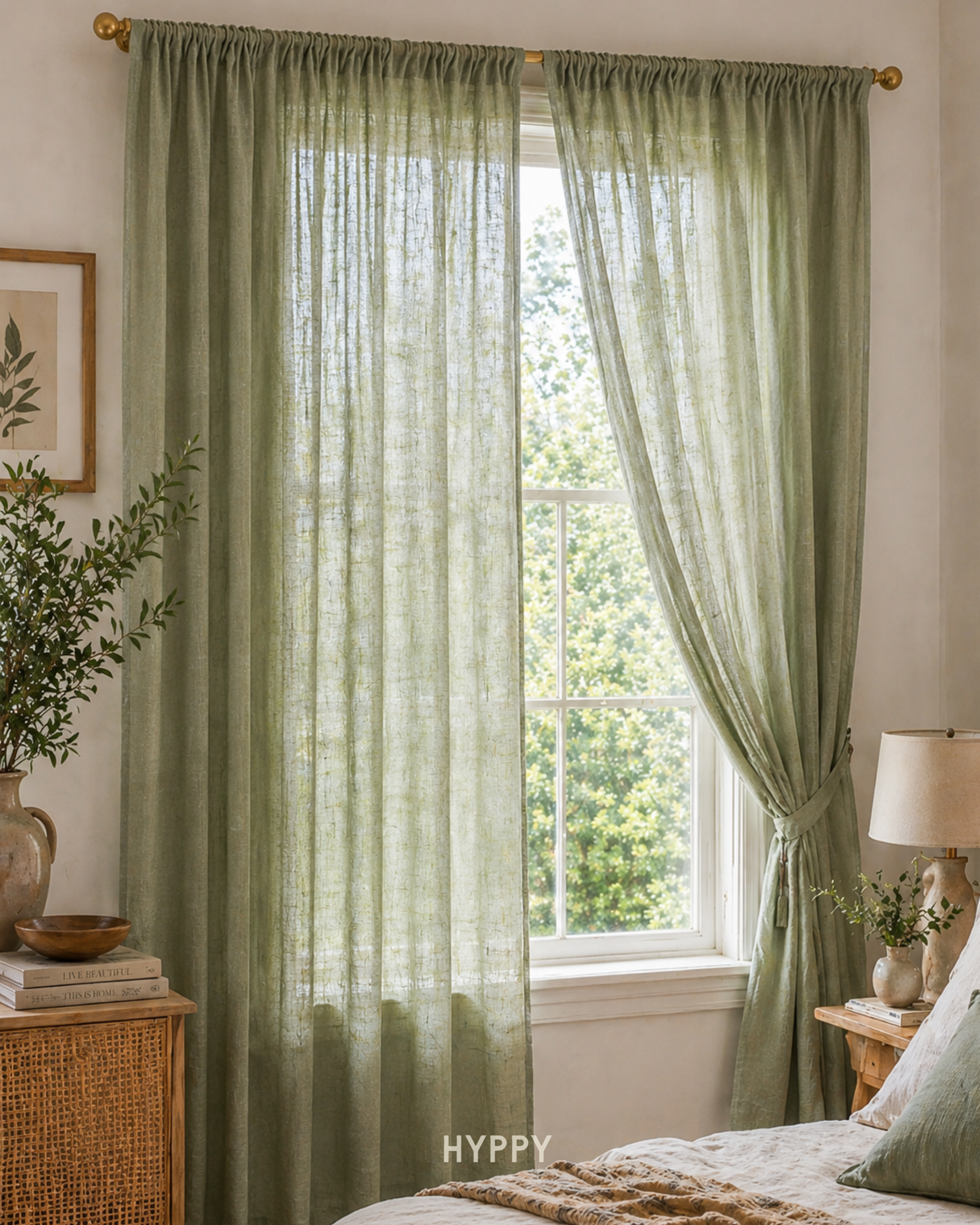 Sage Mist Sheer Curtain