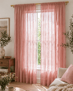 Dusty Rose Sheer Curtain