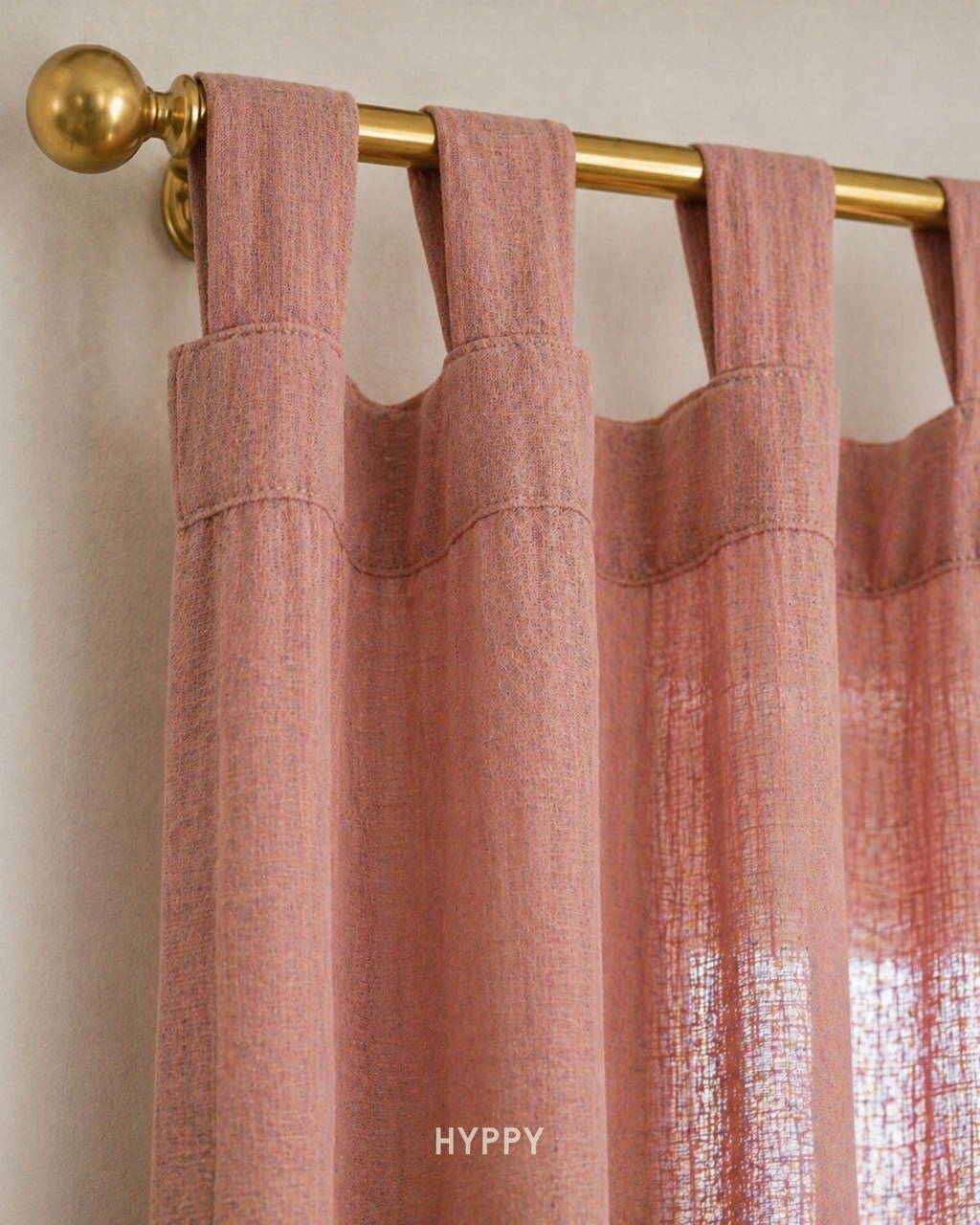 Dusty Rose Sheer Curtain