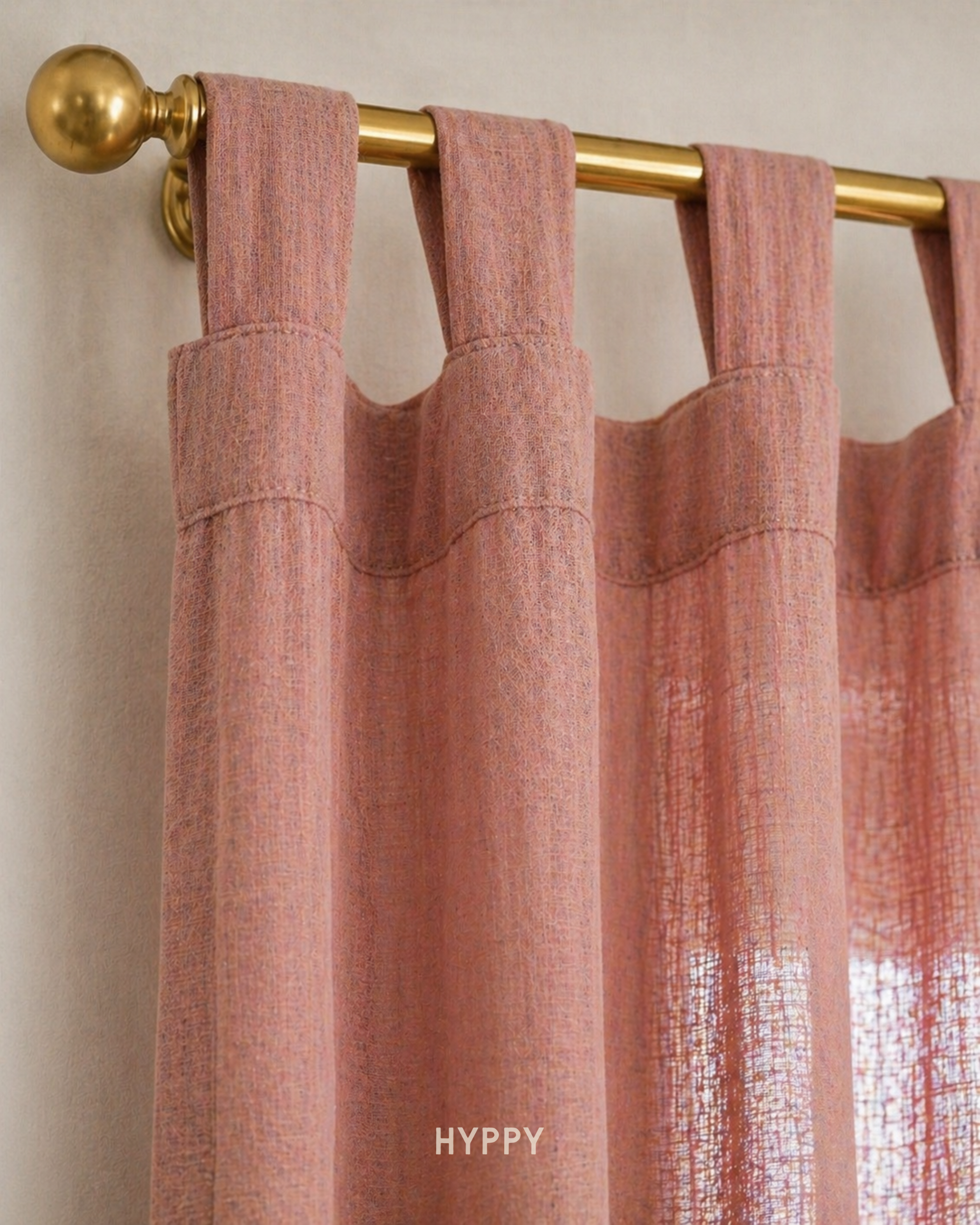Dusty Rose Sheer Curtain
