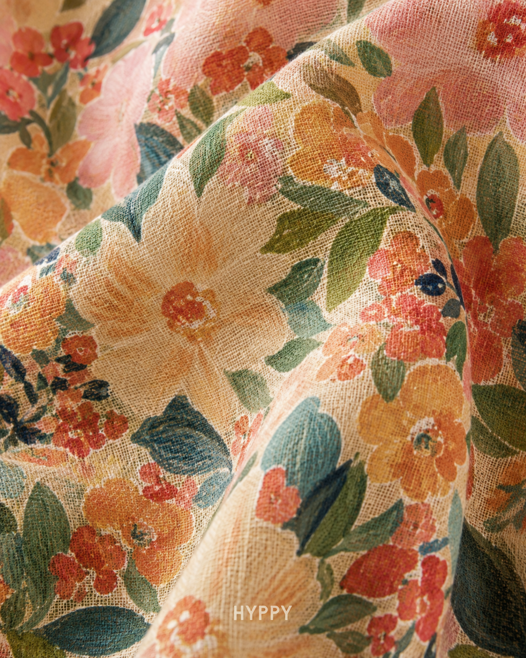 Wildflower Blush Sheer Curtain