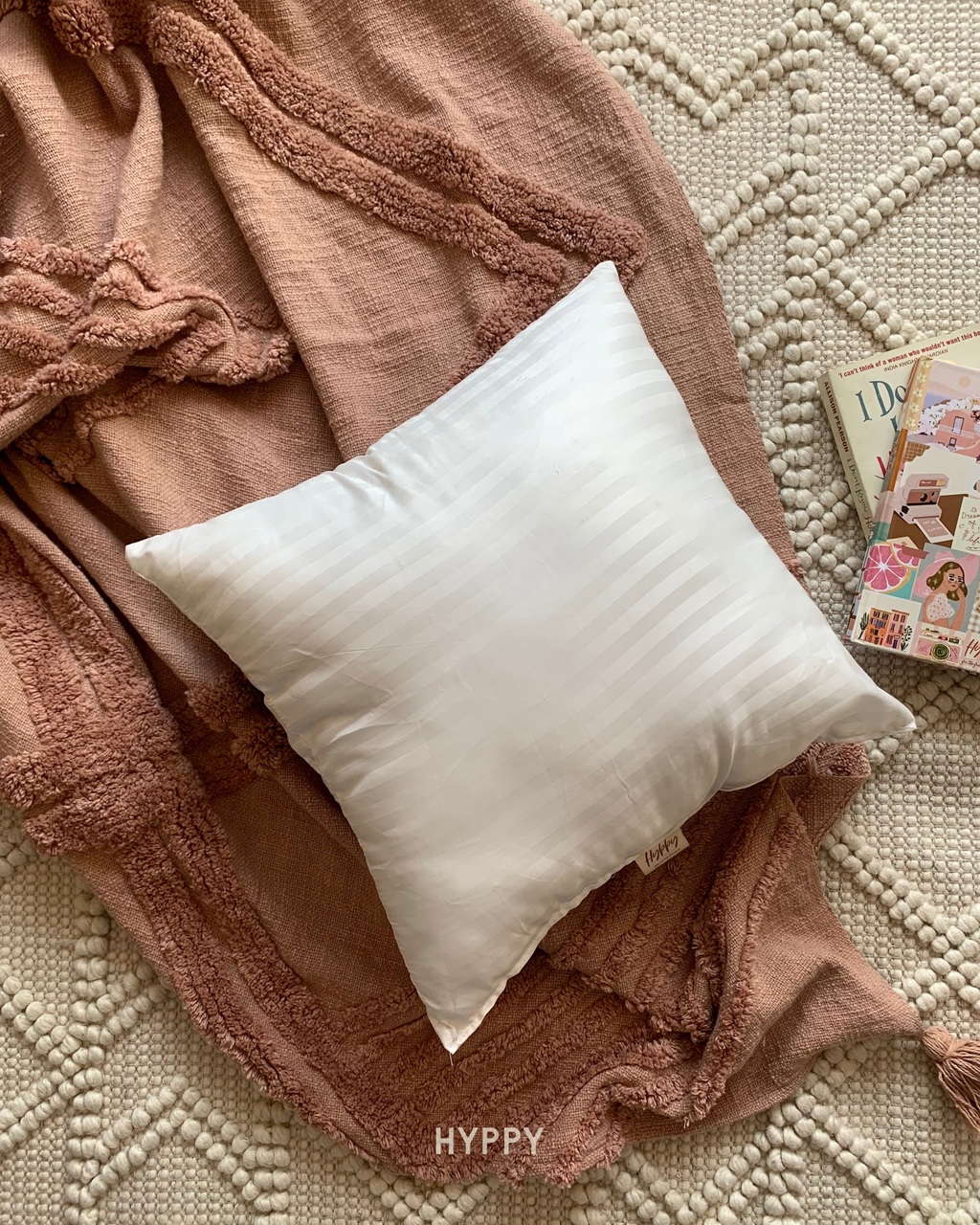 16 x 16 Pillow Insert — boho pillow insert, handcrafted in India by Hyppy