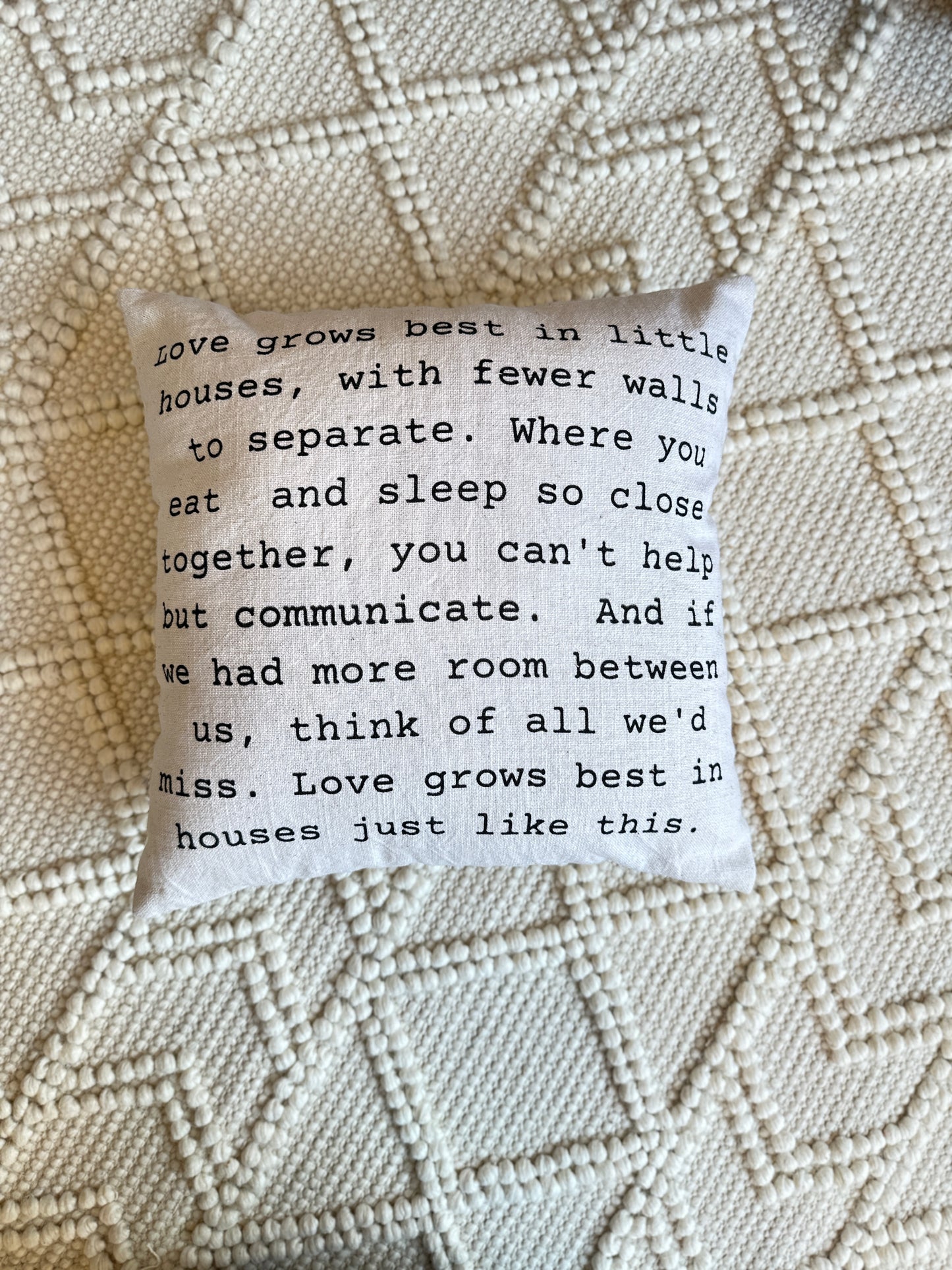 Tiny Houses Pillow Cover
