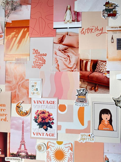 Peachy Collage Kit