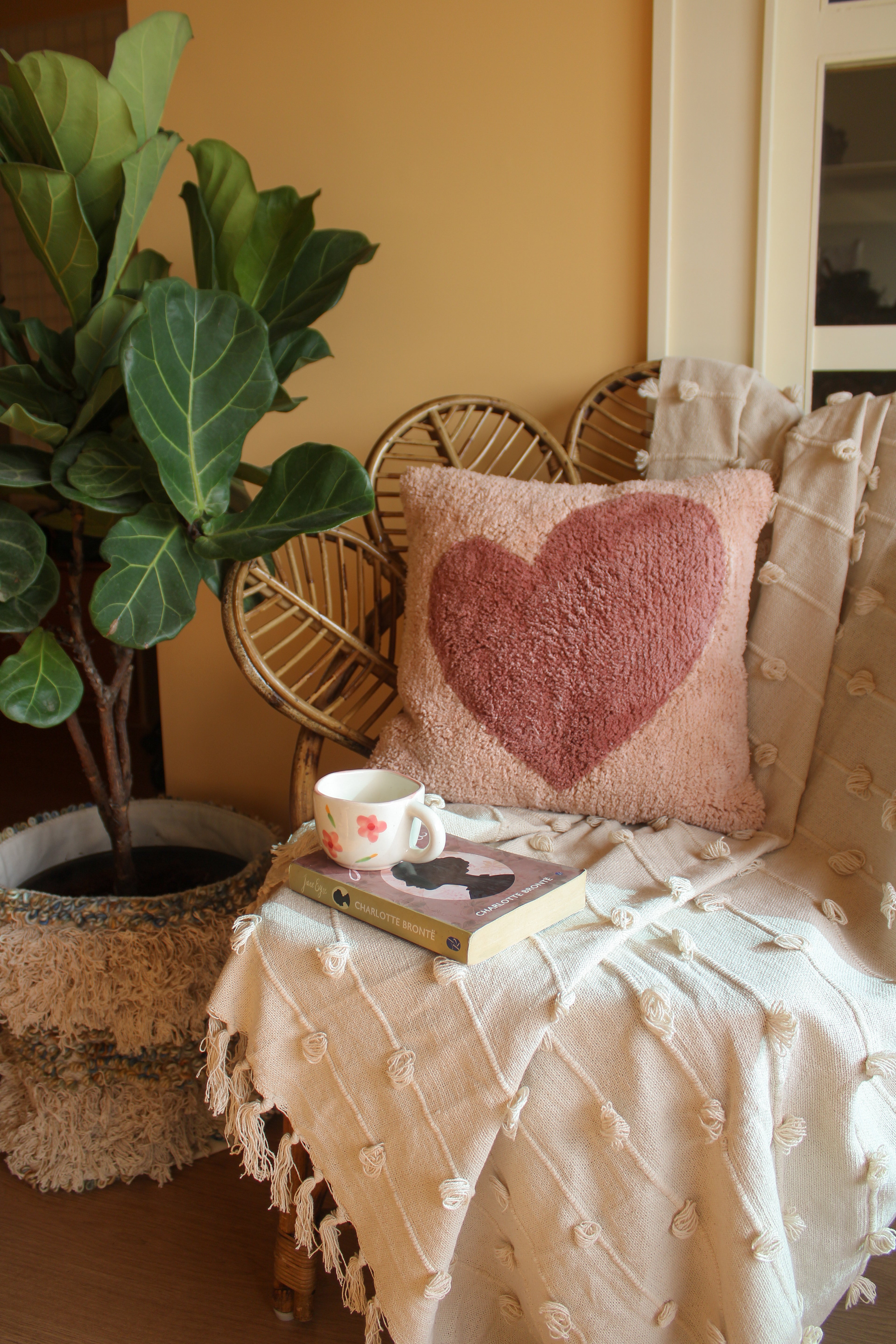 All Hearts Tufted Pillow Cover-Pillows-Hyppy.in-16" x 16"-Without filler-Hyppy.in