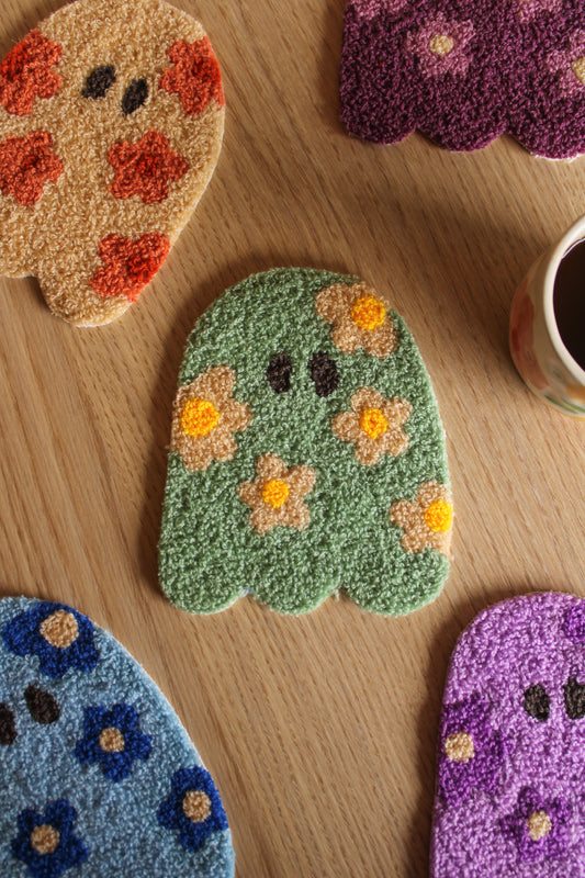 The Spooky Mug Rug- Green