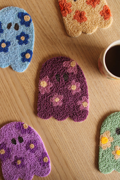 The Spooky Mug Rug- Purple