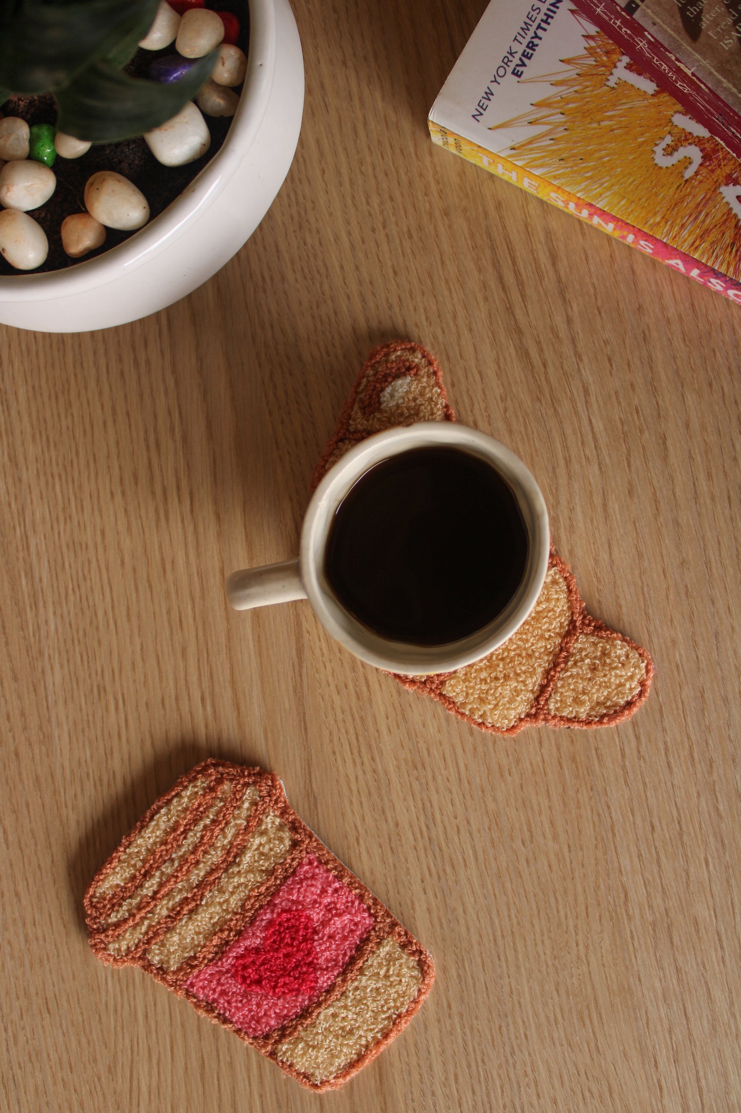 The Croissant Mug Rug