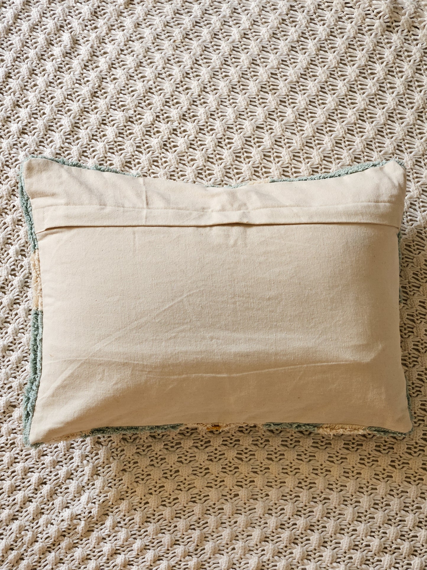 Daisies tufted Pillow Cover