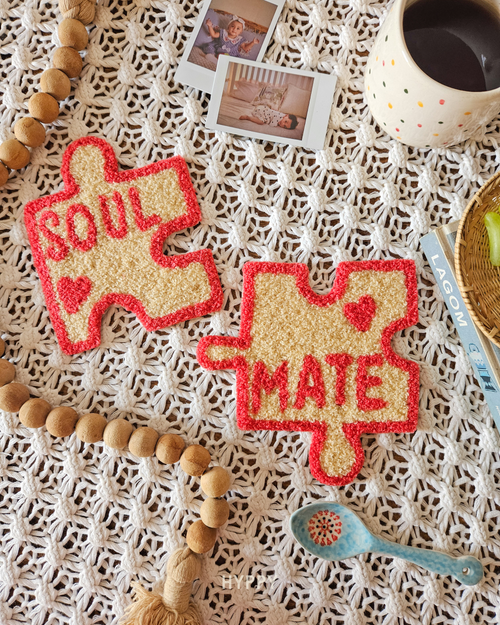 Soul-mate Mug Rug Set of 2