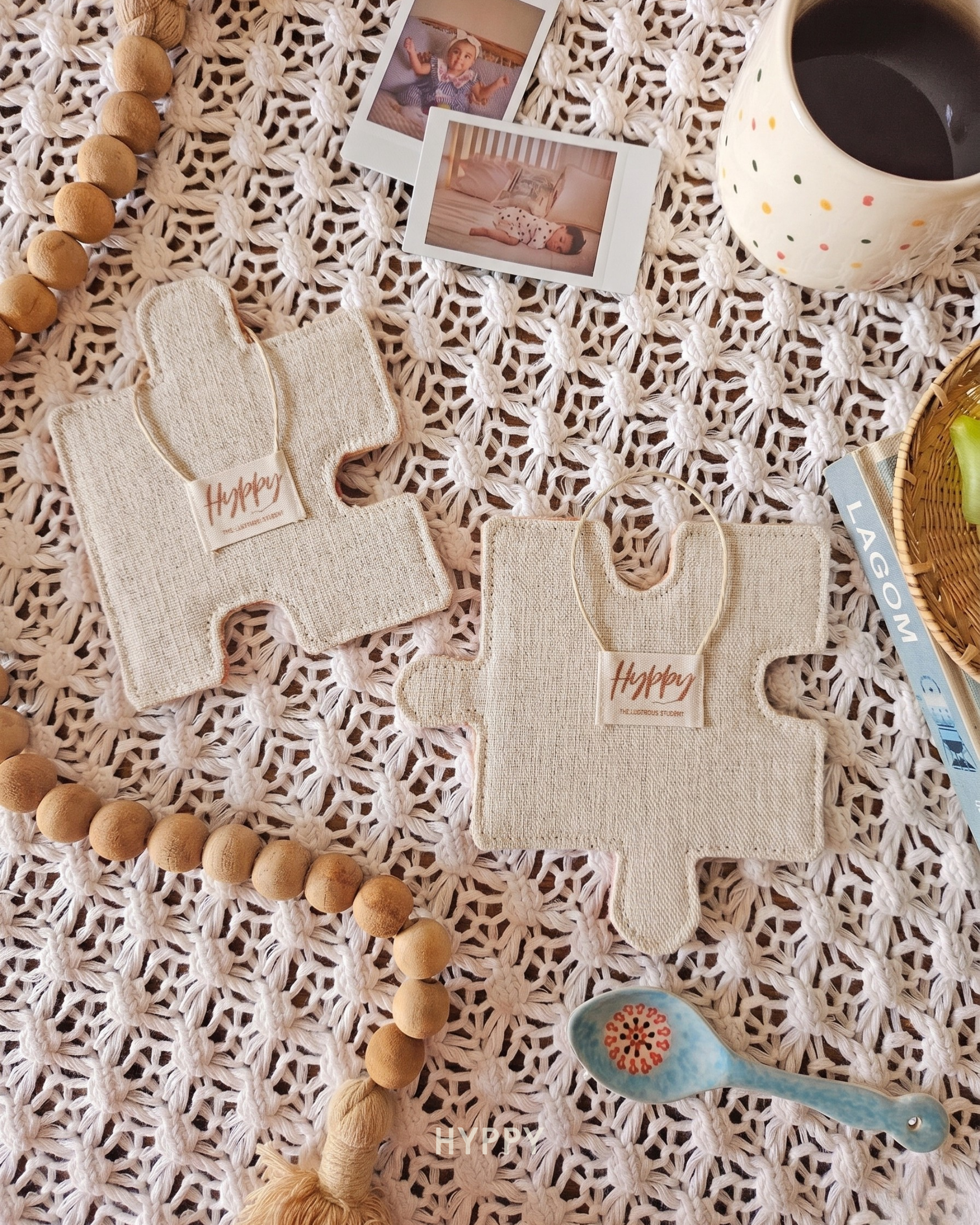 Soul-mate Mug Rug Set of 2