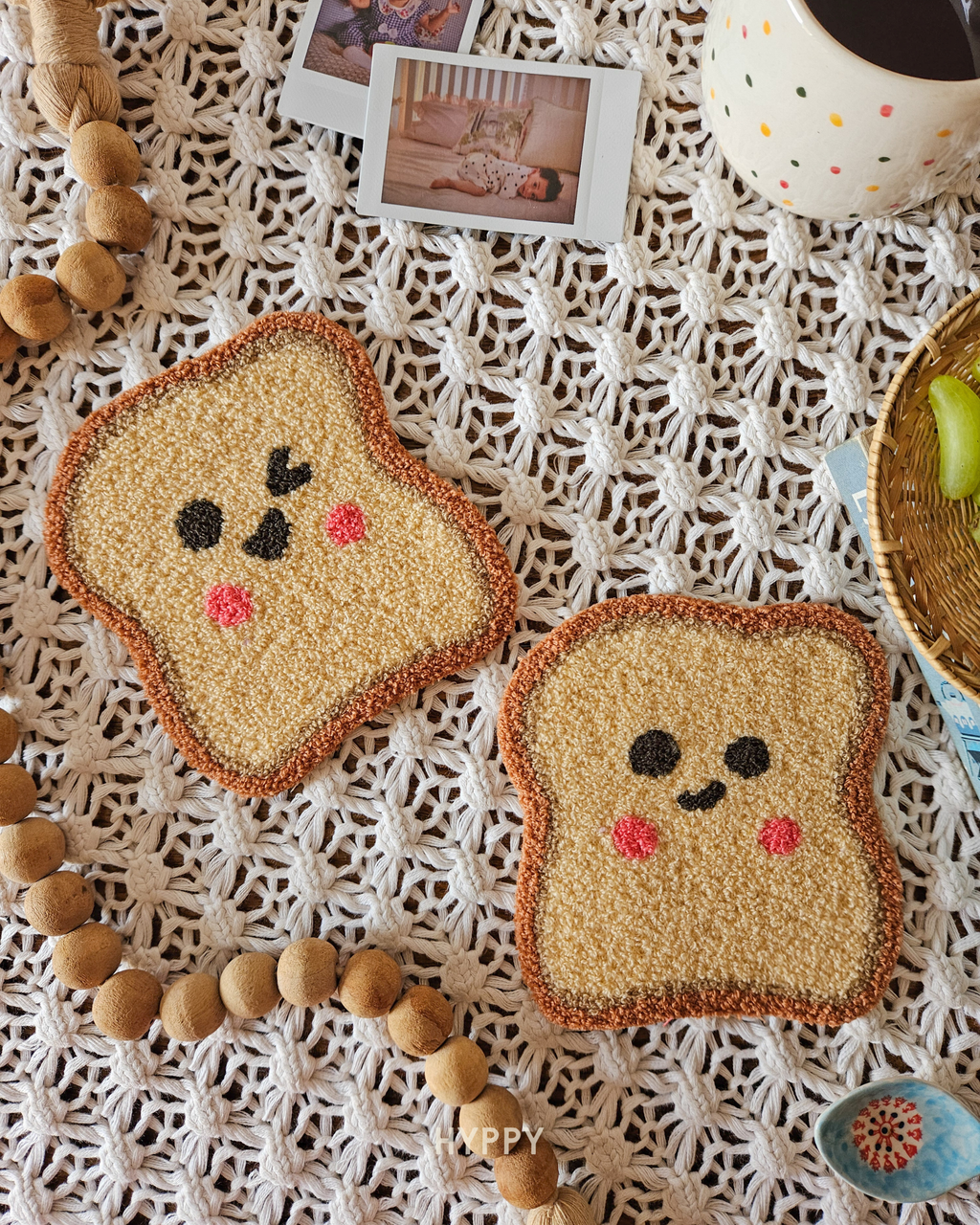 The Toasty Mug Rug Set of 2