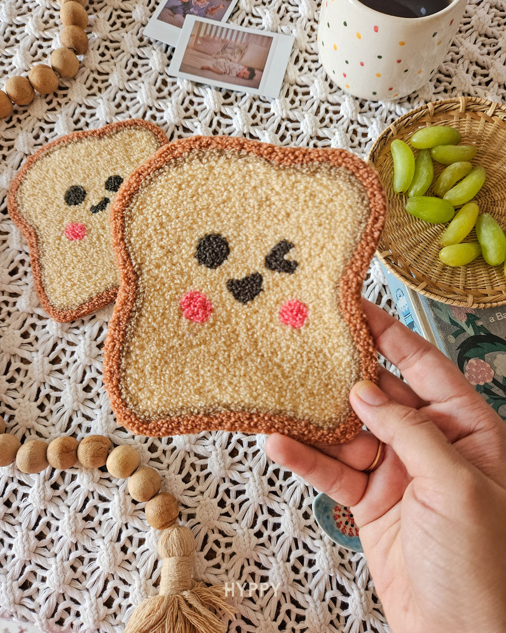 The Toasty Mug Rug Set of 2