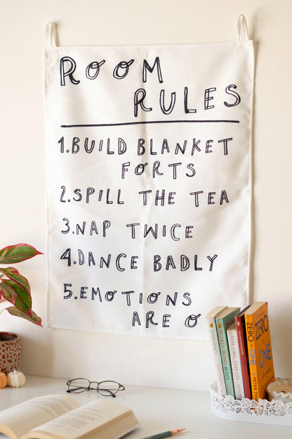 Room Rules Tapestry