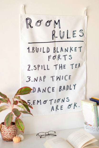 Room Rules Tapestry