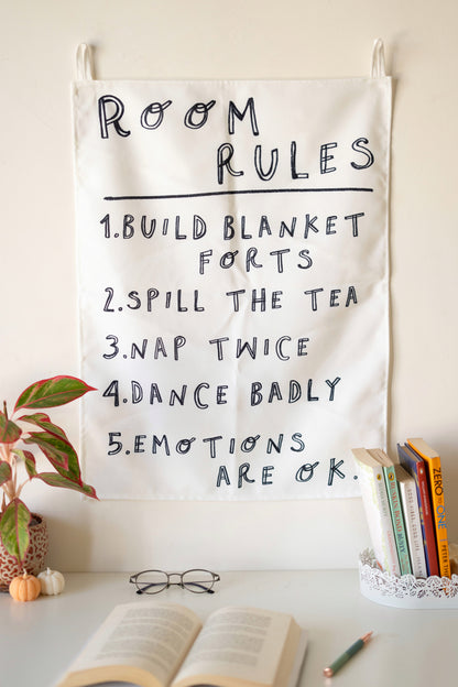 Room Rules Tapestry