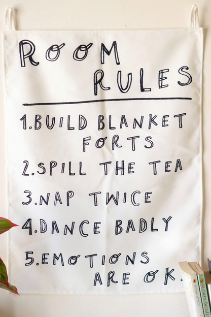 Room Rules Tapestry