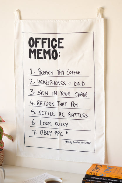 The Office Memo Tapestry