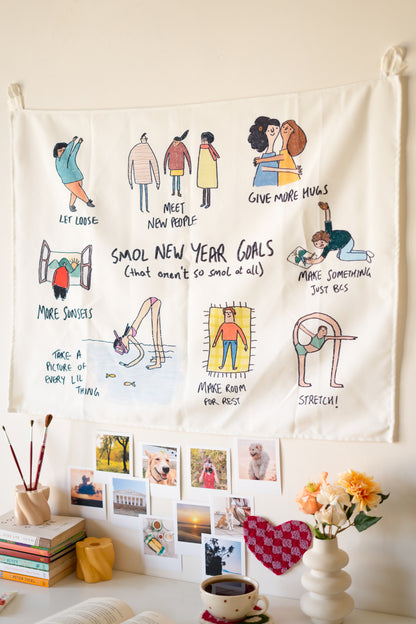 New Year Goals Tapestry