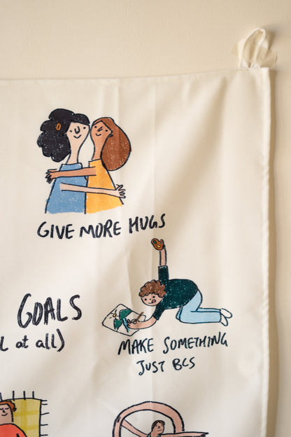 New Year Goals Tapestry