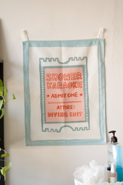 Shower Karaoke Tapestry