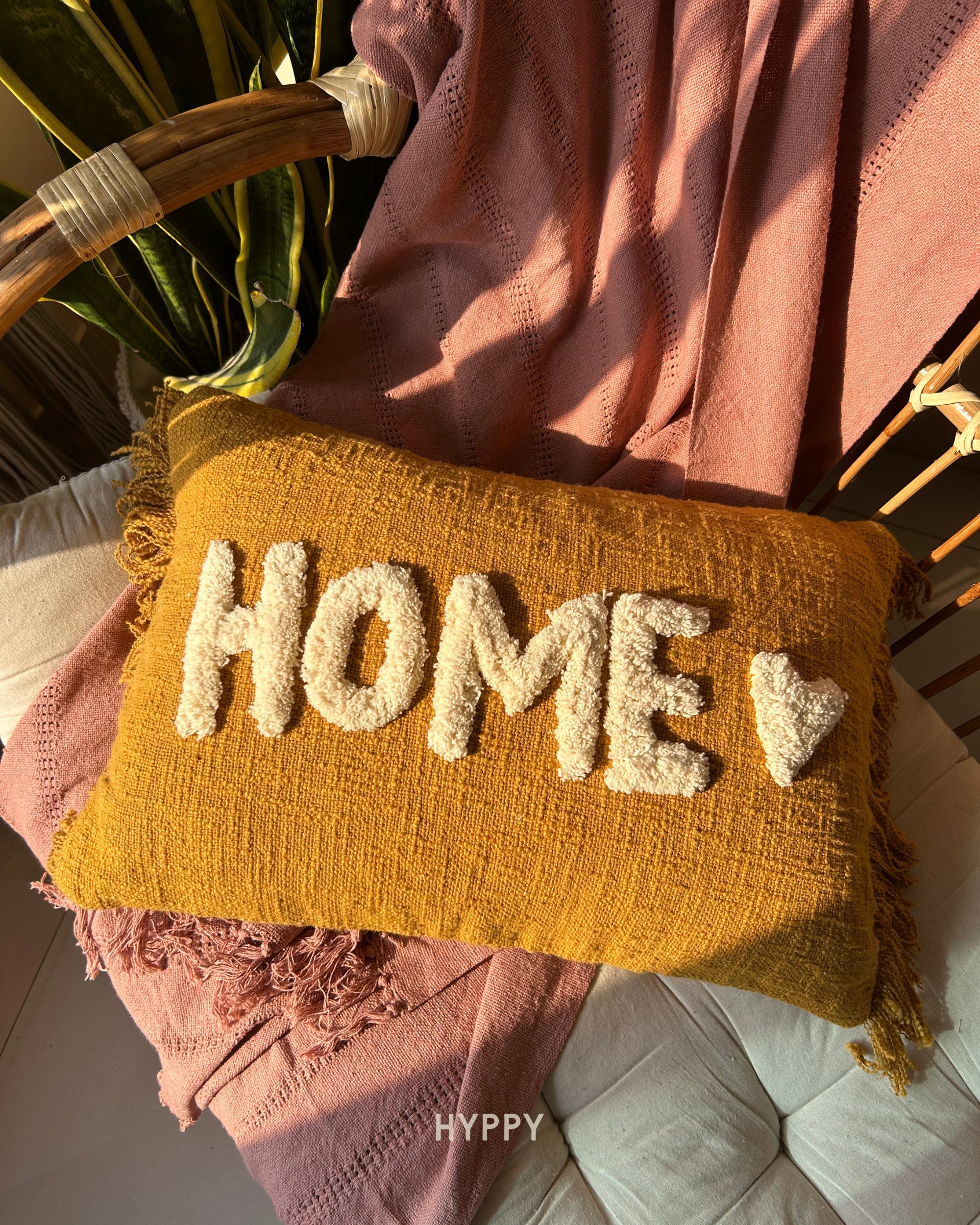Feels Like Home Tufted Cushion Cover