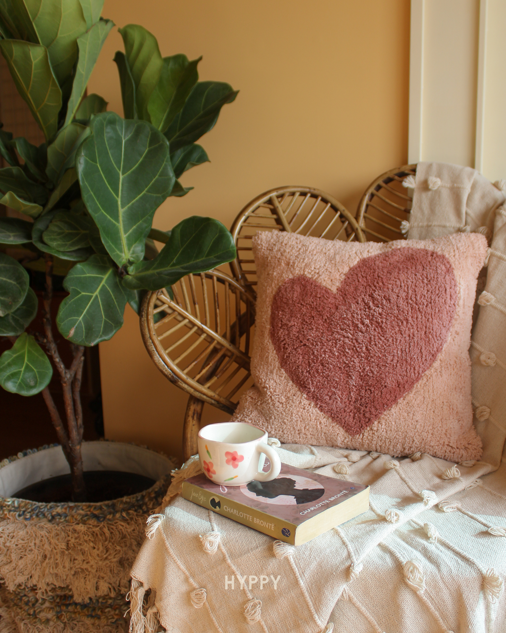 All Hearts Tufted Cushion Cover