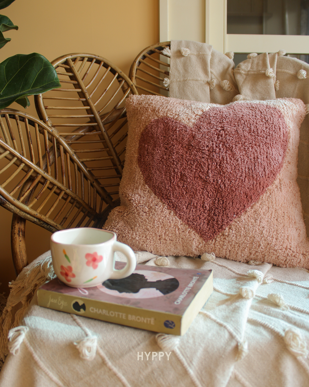 All Hearts Tufted Cushion Cover
