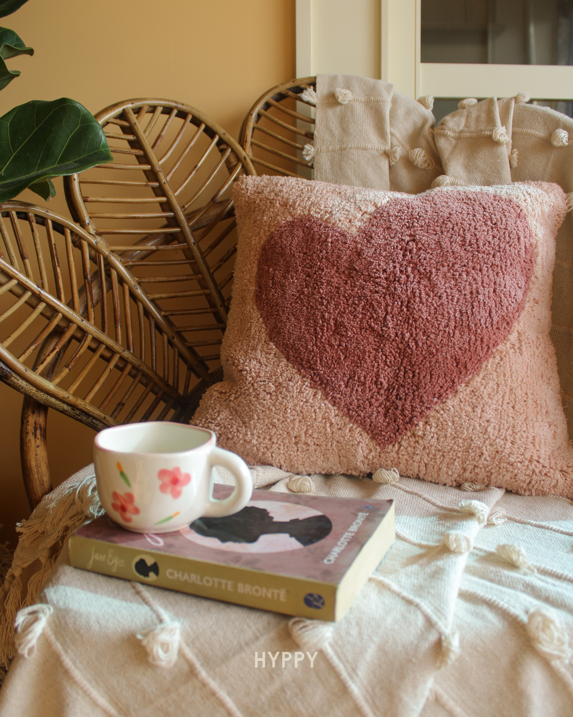 All Hearts Tufted Cushion Cover