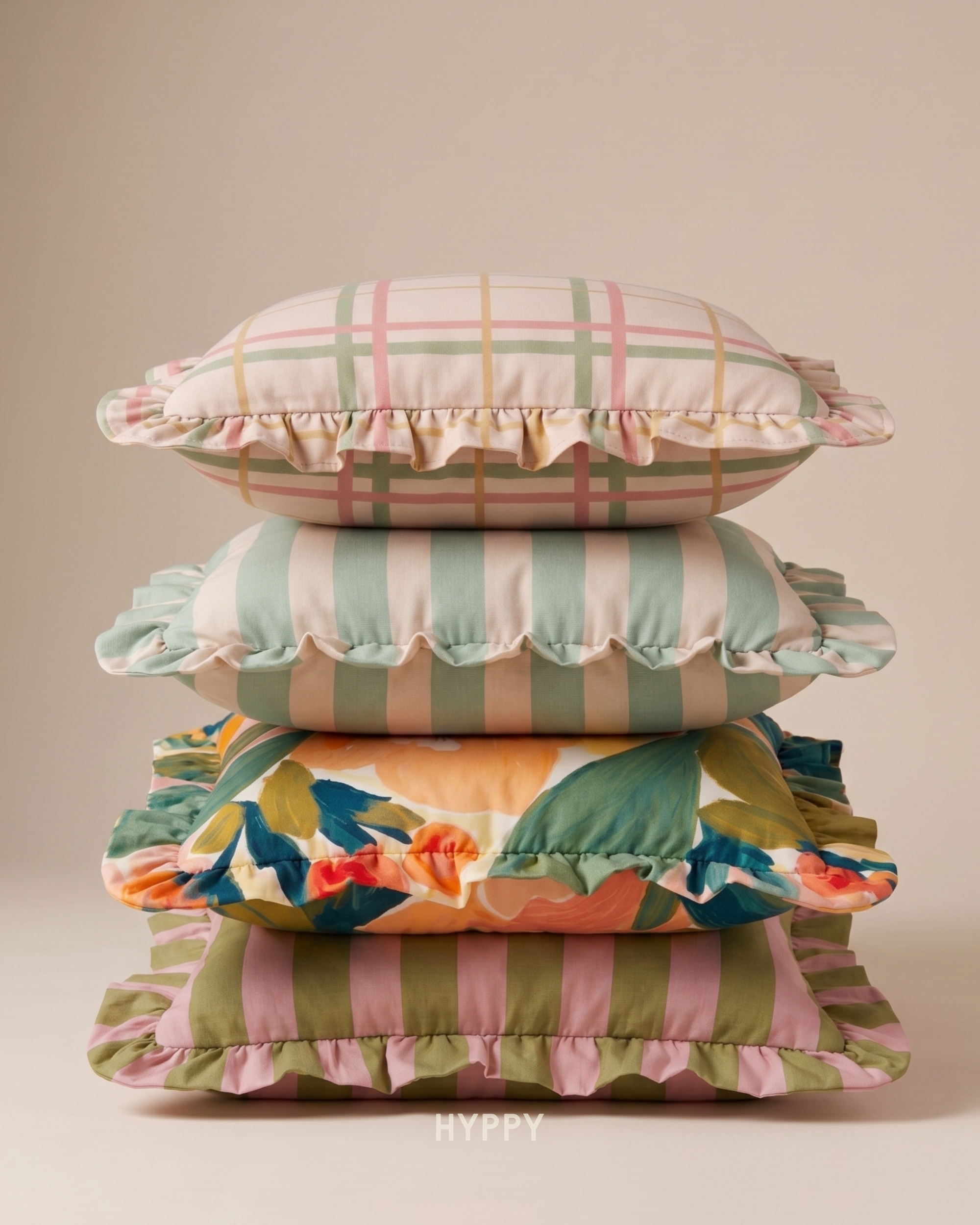 Picnic Ruffle Cushion Cover