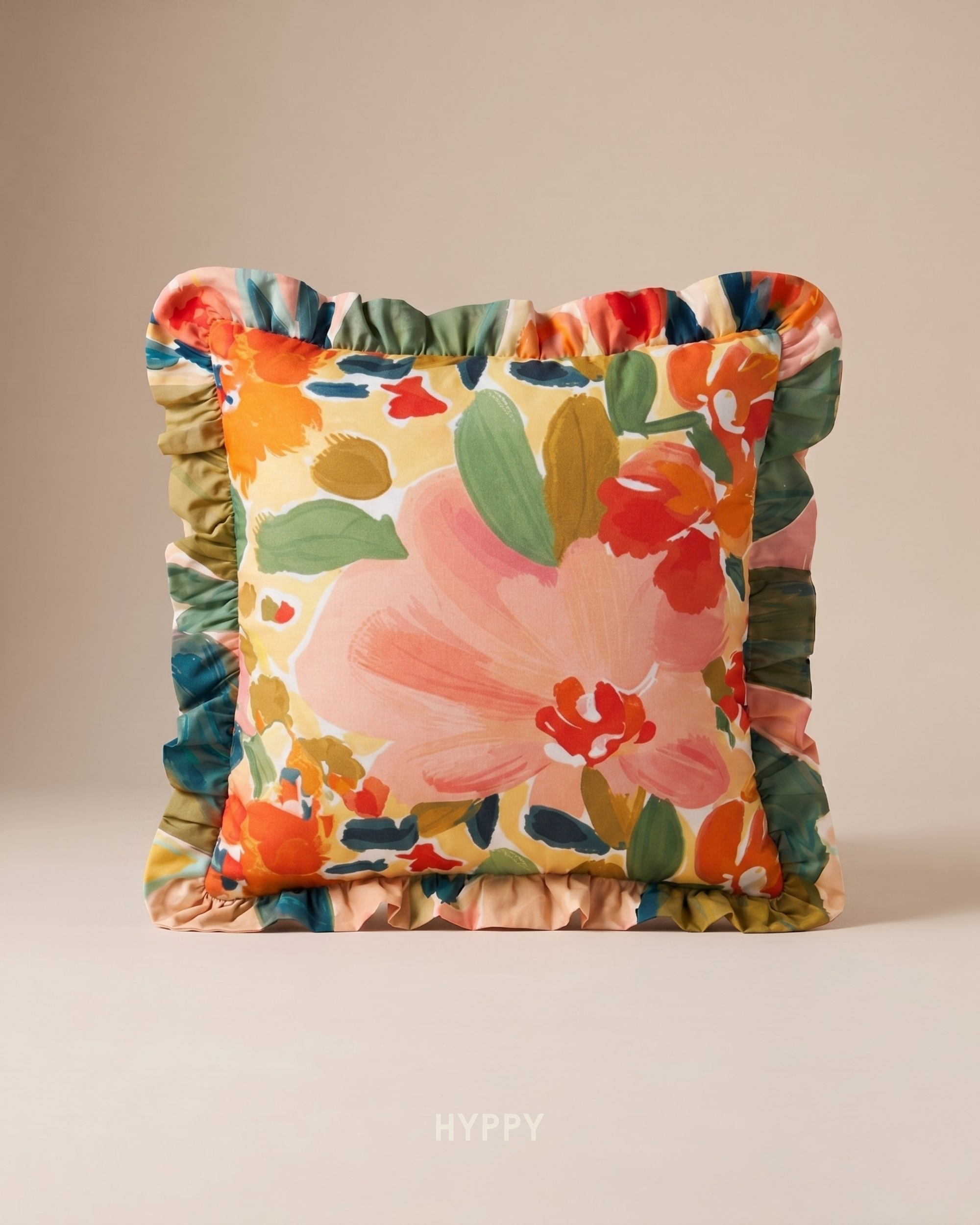 Garden Party Ruffle Cushion Cover