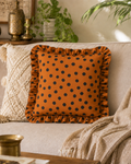 Polka Drama Ruffle Cushion Cover