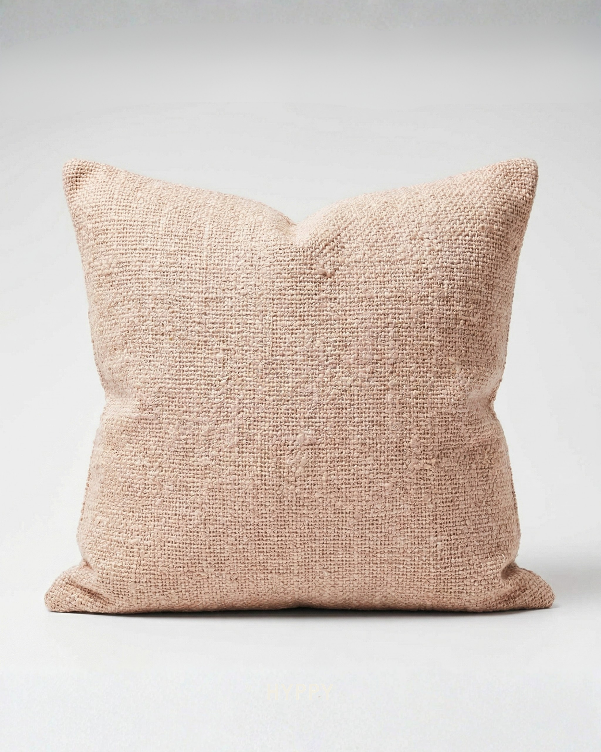 Soft Blush Textured Cushion Cover