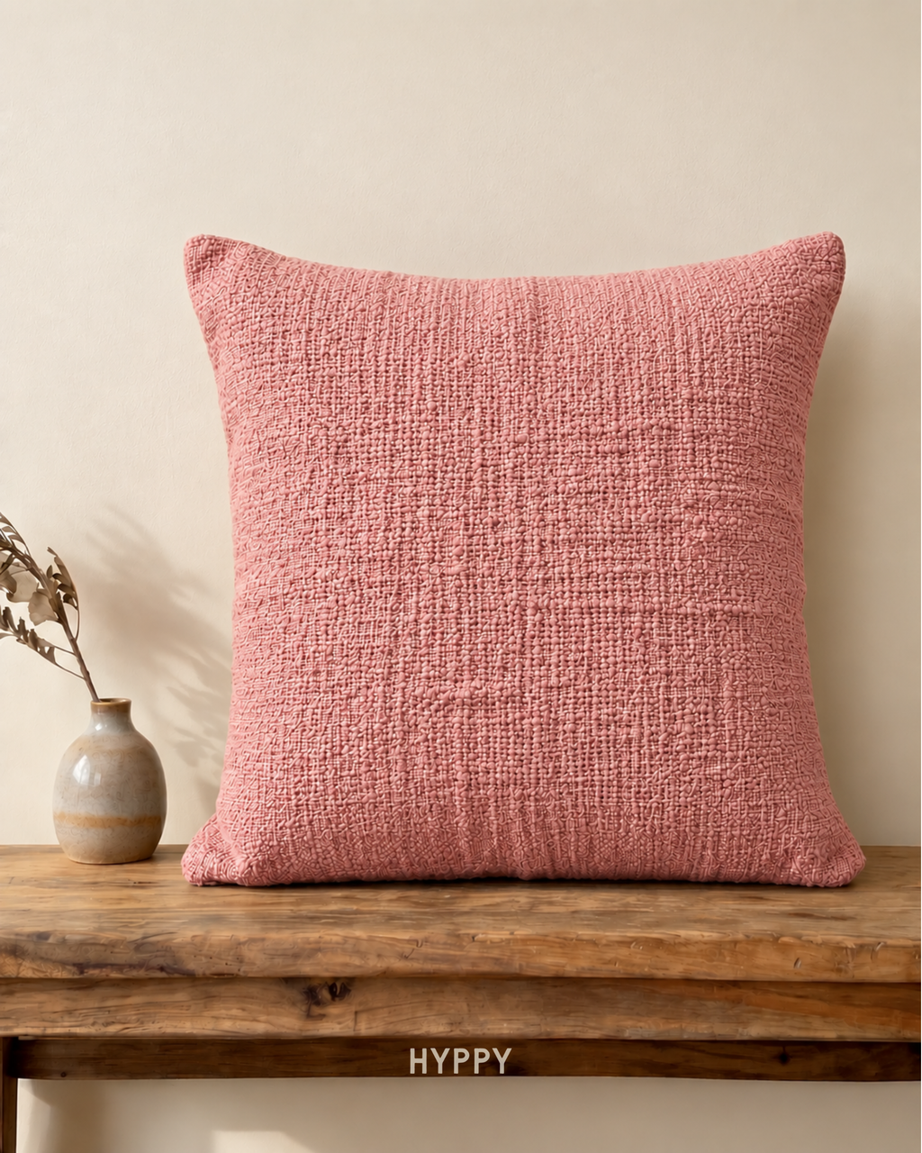 Rosewood Textured Cushion Cover