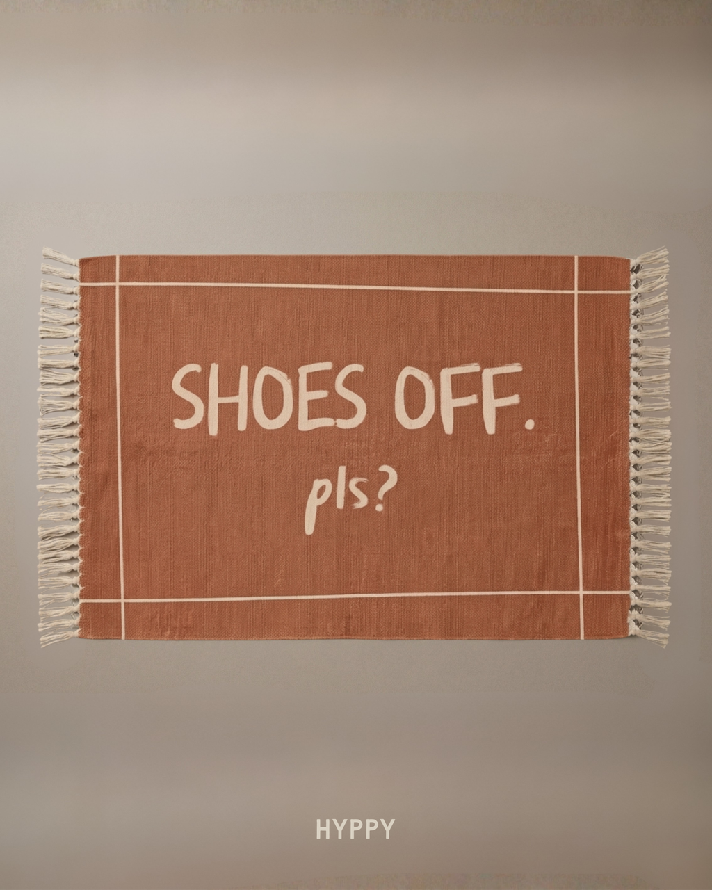 Shoes Off Pls Chenille Mat