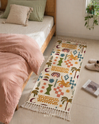 Roar Chenille Runner — boho rug, handcrafted in India by Hyppy